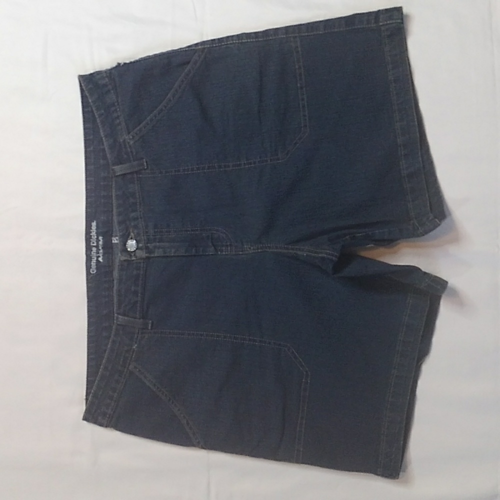Women Genuine Dickies Relaxed Plus Size Stretch Denim Shorts Sz 18